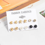 Woman Earrings Set Gold Color Metal Earrings For Women Hoop Earrings-Drop Earrings-Arimonz-Gold Set 294-Arimonz