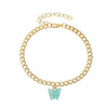 Women Anklet Fashion Butterfly Decor Ankle Charm Bracelet Beach Anklet Ankle Chain Jewelry-Anklets-Arimonz-Blue-Arimonz