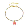 Women Anklet Fashion Butterfly Decor Ankle Charm Bracelet Beach Anklet Ankle Chain Jewelry-Anklets-Arimonz-Dark Pink-Arimonz
