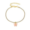 Women Anklet Fashion Butterfly Decor Ankle Charm Bracelet Beach Anklet Ankle Chain Jewelry-Anklets-Arimonz-Peach-Arimonz