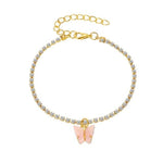 Women Anklet Fashion Butterfly Decor Ankle Charm Bracelet Beach Anklet Ankle Chain Jewelry-Anklets-Arimonz-Peach-Arimonz