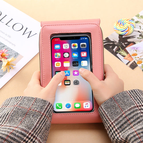 Women Bags Wallet Touch Screen Phone Crossbody Shoulder Strap Handbag-Handbags-Arimonz-Arimonz