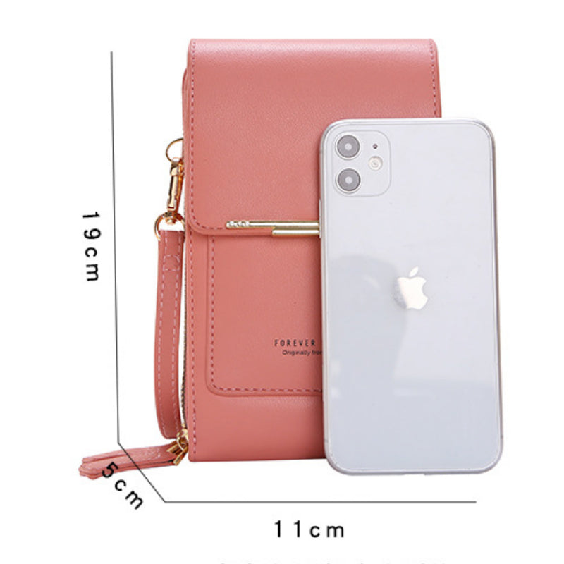 Women Bags Wallet Touch Screen Phone Crossbody Shoulder Strap Handbag-Handbags-Arimonz-Arimonz