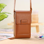 Women Bags Wallet Touch Screen Phone Crossbody Shoulder Strap Handbag-Handbags-Arimonz-Brown B-Arimonz