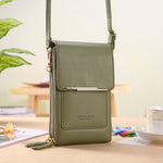 Women Bags Wallet Touch Screen Phone Crossbody Shoulder Strap Handbag-Handbags-Arimonz-Green-Arimonz