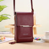 Women Bags Wallet Touch Screen Phone Crossbody Shoulder Strap Handbag-Handbags-Arimonz-Red-Arimonz