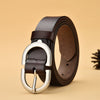 Women Belt Female Latest Needle Free Metal Round Buckle Belt Jeans-Belts-Arimonz-Arimonz