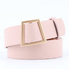 Women Belts Gold Buckle Leather Waist Strap Waistband Belts For Women-Belts-Arimonz-Pink-Arimonz