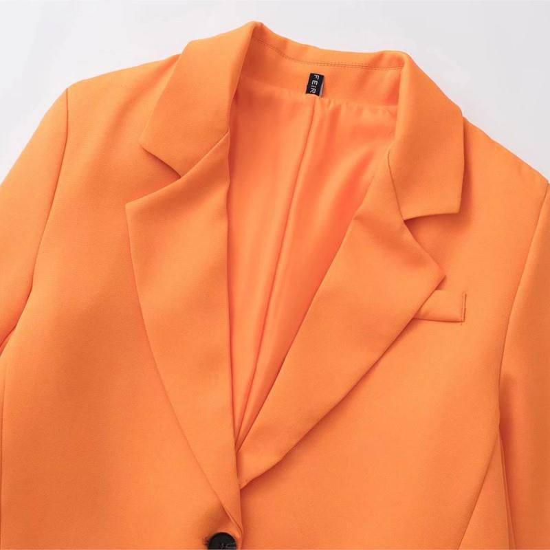 Women Blazers Set Women's Office Suit Coat Vintage Long Sleeve Jacket-Wear To Work Sets-Arimonz-Arimonz