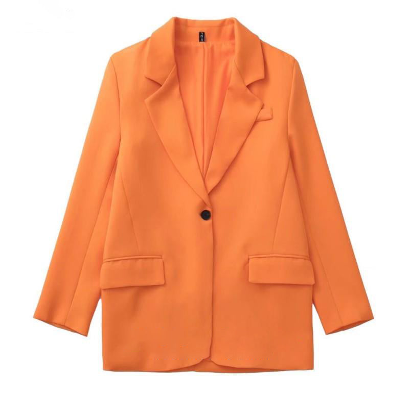 Women Blazers Set Women's Office Suit Coat Vintage Long Sleeve Jacket-Wear To Work Sets-Arimonz-Arimonz