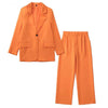 Women Blazers Set Women's Office Suit Coat Vintage Long Sleeve Jacket-Wear To Work Sets-Arimonz-Arimonz