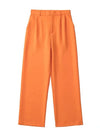 Women Blazers Set Women's Office Suit Coat Vintage Long Sleeve Jacket-Wear To Work Sets-Arimonz-Pants-Orange-XS-Arimonz
