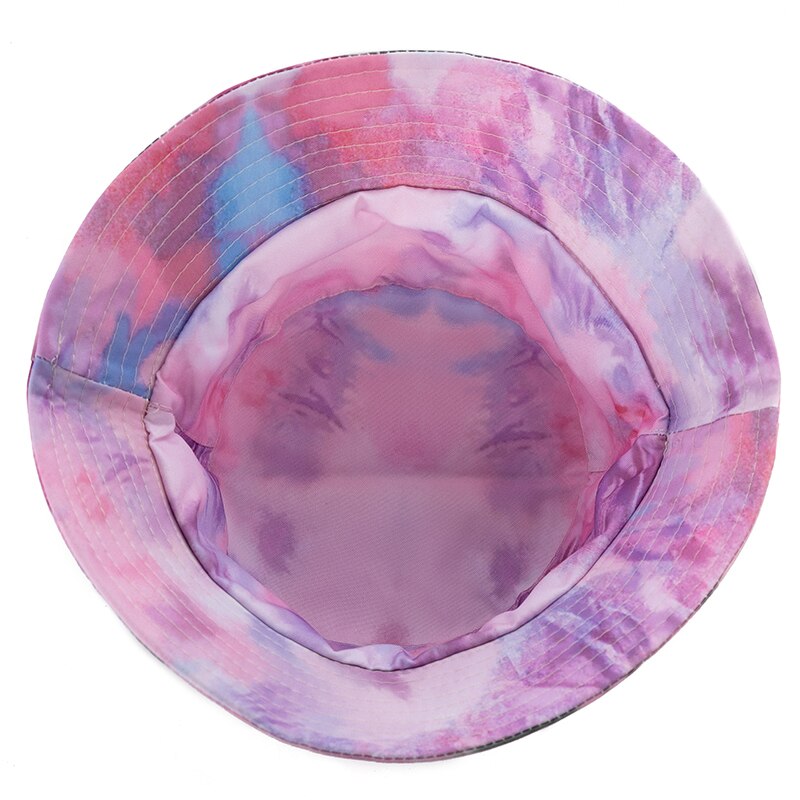 Women Bucket Hats Double-sided Wear Tie-Dye Printing Summer Women Cap-Bucket Hats-Arimonz-Arimonz