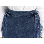 Women Denim Skirt High Flexibility Slim Fit Dress Casual Woven Skirt-Denim Skirts-Arimonz-Arimonz