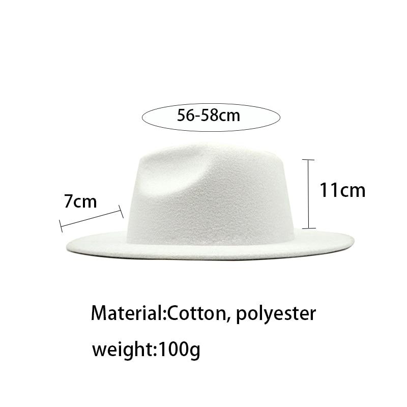 Women Felt Hat Fedoras Brim Hats For Women British Style Vintage Hats-Hats-Arimonz-Arimonz