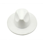 Women Felt Hat Fedoras Brim Hats For Women British Style Vintage Hats-Hats-Arimonz-Arimonz