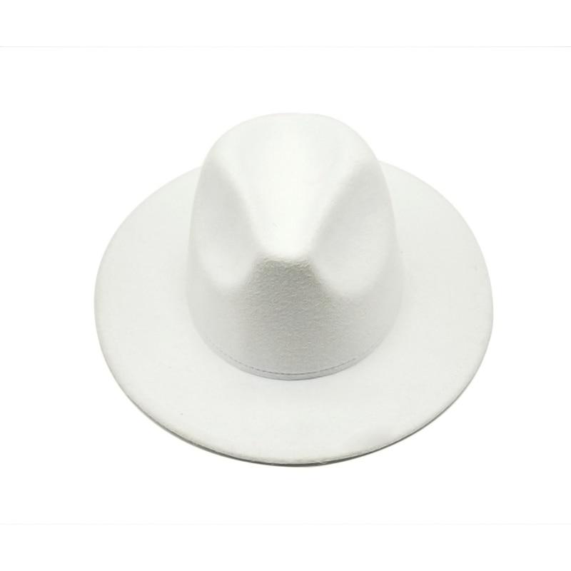 Women Felt Hat Fedoras Brim Hats For Women British Style Vintage Hats-Hats-Arimonz-Arimonz