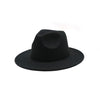 Women Felt Hat Fedoras Brim Hats For Women British Style Vintage Hats-Hats-Arimonz-Black-Arimonz