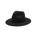 Women Felt Hat Fedoras Brim Hats For Women British Style Vintage Hats-Hats-Arimonz-Black-Arimonz