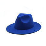 Women Felt Hat Fedoras Brim Hats For Women British Style Vintage Hats-Hats-Arimonz-Blue-Arimonz