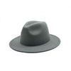 Women Felt Hat Fedoras Brim Hats For Women British Style Vintage Hats-Hats-Arimonz-Gray-Arimonz