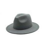 Women Felt Hat Fedoras Brim Hats For Women British Style Vintage Hats-Hats-Arimonz-Gray-Arimonz
