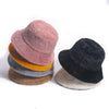 Women Felt Hat Winter Fedora Bucket Hat Women Classic Bucket Hat-Winter Hats-Arimonz-Arimonz