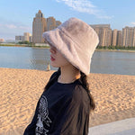 Women Felt Hat Winter Fedora Bucket Hat Women Classic Bucket Hat-Winter Hats-Arimonz-Arimonz