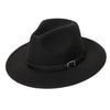 Women Felt Hat Winter Fedora Hat Women Felt Hats for Women-Winter Hats-Arimonz-Black-54cm/21.25inches Child-Arimonz