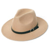 Women Felt Hat Winter Fedora Hat Women Felt Hats for Women-Winter Hats-Arimonz-Khaki-54cm/21.25inches Child-Arimonz
