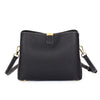 Women Genuine Leather Bag Bucket Handbag Lady Casual Shoulder Bag-Handbags-Arimonz-black-Arimonz