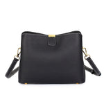 Women Genuine Leather Bag Bucket Handbag Lady Casual Shoulder Bag-Handbags-Arimonz-black-Arimonz