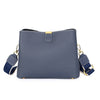 Women Genuine Leather Bag Bucket Handbag Lady Casual Shoulder Bag-Handbags-Arimonz-dark blue-Arimonz