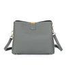 Women Genuine Leather Bag Bucket Handbag Lady Casual Shoulder Bag-Handbags-Arimonz-light green-Arimonz