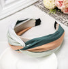 Women Hairband Wide Side Headband Cross Knot Classic Striped Headwear-Hair Accessories-Arimonz-Arimonz
