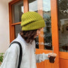 Women Hat Knitted Winter Warm Cap Female Knitting Multicolor Big Hat-Hats-Arimonz-Arimonz