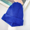Women Hat Knitted Winter Warm Cap Female Knitting Multicolor Big Hat-Hats-Arimonz-Royal Blue-Arimonz