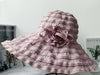 Women Hat Style Flower Packable Large Wide Brim Hat Adjustable Hat-Summer Hats-Arimonz-Light Purple-Arimonz