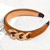 Women Headband Alloy Chain Hairband Wide Side Vintage Hair Accessory-Hair Accessories-Arimonz-Arimonz