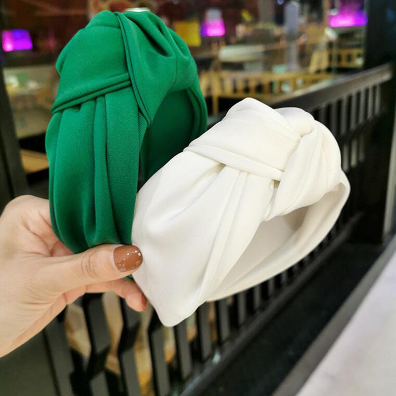 Women Headband Wide Side Hairband Center Knot Hair Accessory-Hair Accessories-Arimonz-Arimonz
