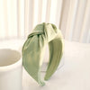 Women Headband Wide Side Hairband Center Knot Hair Accessory-Hair Accessories-Arimonz-apple green-Arimonz