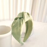 Women Headband Wide Side Hairband Center Knot Hair Accessory-Hair Accessories-Arimonz-apple green-Arimonz