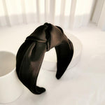 Women Headband Wide Side Hairband Center Knot Hair Accessory-Hair Accessories-Arimonz-Black-Arimonz