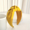 Women Headband Wide Side Hairband Center Knot Hair Accessory-Hair Accessories-Arimonz-Yellow-Arimonz