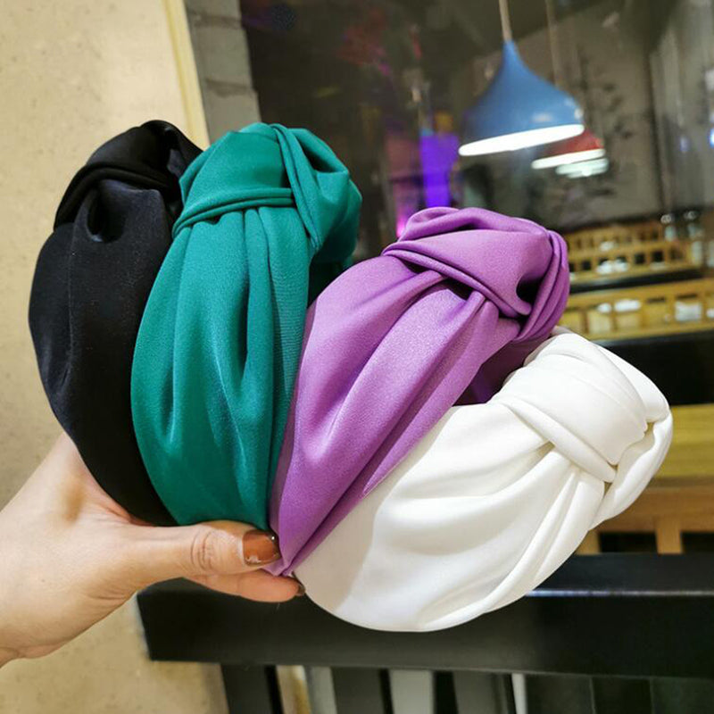 Women Headband Wide Side Hairband Center Knot Hair Accessory-Hair Accessories-Arimonz-Arimonz
