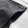 Women High Waisted Denim Jean Black White Solid Cotton Zipper Fly-Denim Shorts-Arimonz-Arimonz