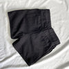 Women High Waisted Denim Jean Black White Solid Cotton Zipper Fly-Denim Shorts-Arimonz-Arimonz