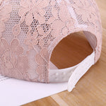 Women Hollow Lace Flower Baseball Cap Summer Breathable Mesh Sun Hat-Women's Caps-Arimonz-Arimonz