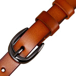 Women Hollows Genuine Leather Belt Woman For Jeans Pin Buckle Belts-Women's Belts-Arimonz-Arimonz