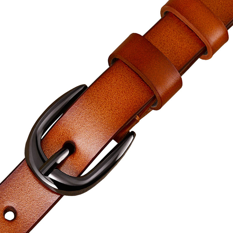 Women Hollows Genuine Leather Belt Woman For Jeans Pin Buckle Belts-Women's Belts-Arimonz-Arimonz